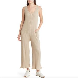 Treasure & Bond Rib Wide Leg Jumpsuit